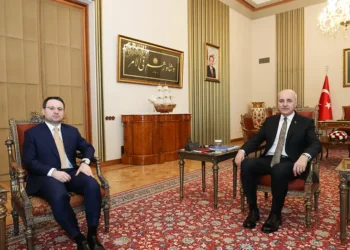 TBMM Başkanı Kurtulmuş, Adalet Bakanı Gürlek’i TBMM’de kabul etti