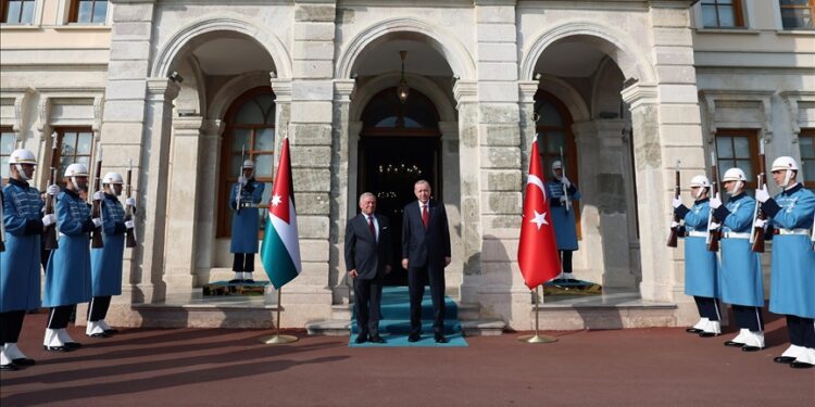 Cumhurbaşkanı Erdoğan, Ürdün Kralı II. Abdullah’ı törenle karşıladı