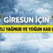 YAĞMUR VE KAR UYARISI